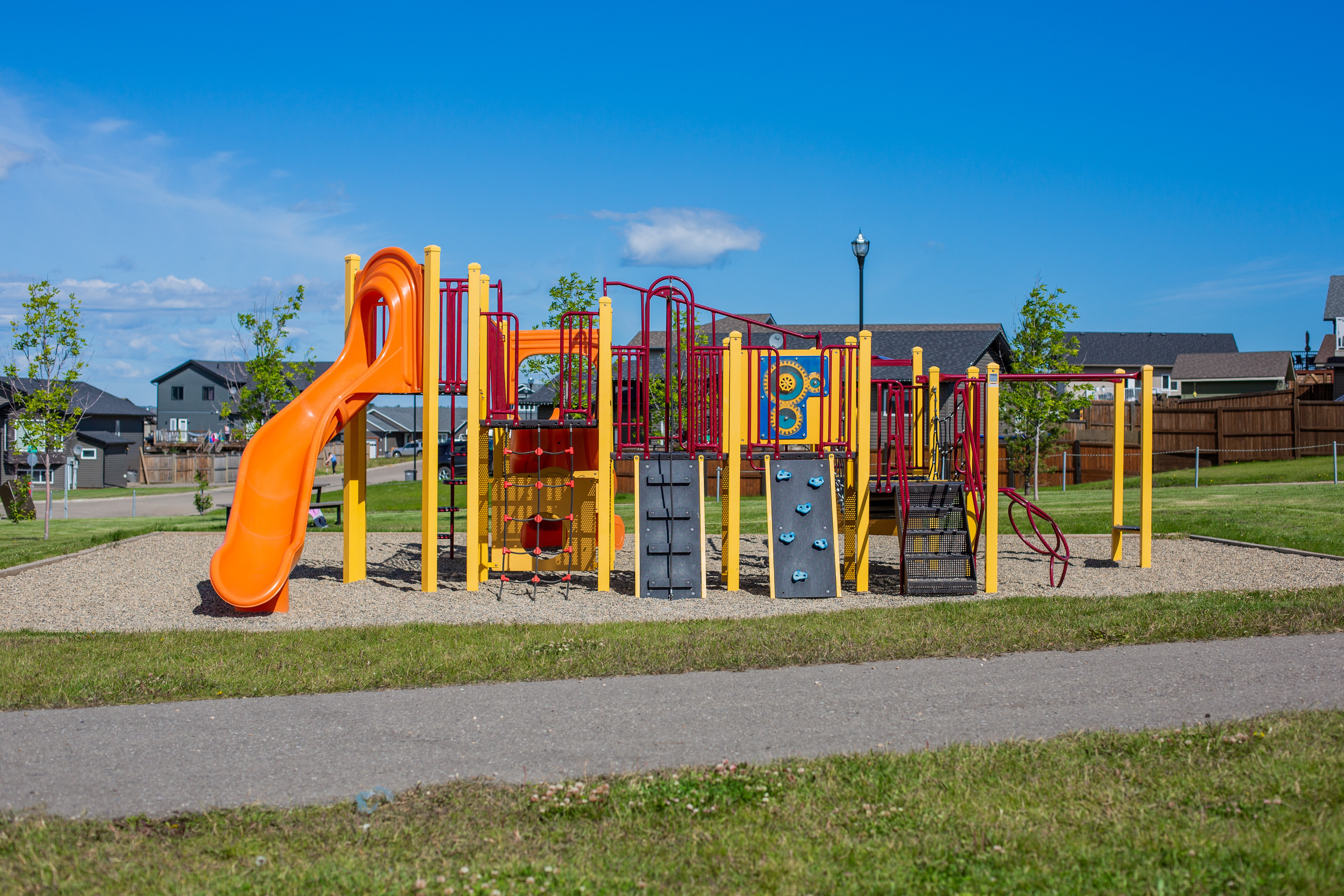 Photo of playground in the summertime